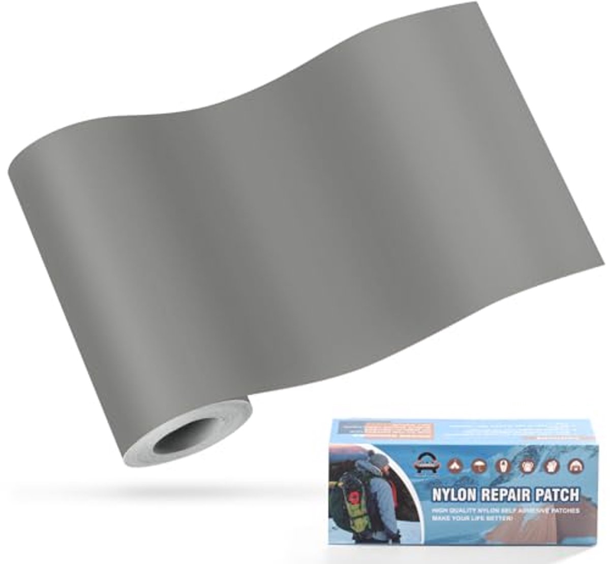 Nylon Zelfklevende Reparatie Patch 10x160cm - Waterdicht en Ideaal voor Tenten, Donsjacks en Slaapzakken