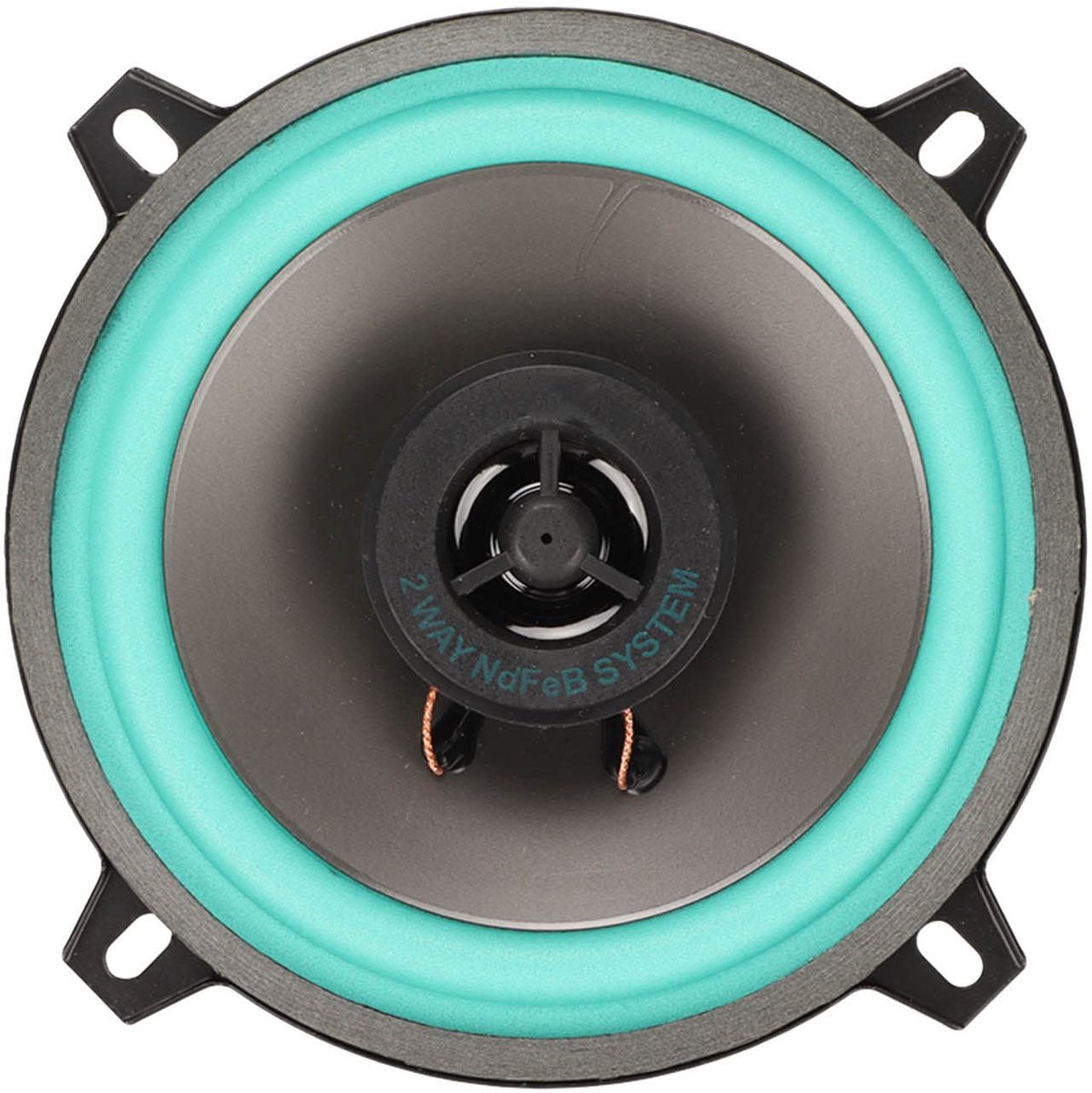 Car Coaxial Audio Speakers Stereo, 100W 4 Ohm Middle Range High Sensitivity 5 Inch 2 Way Car Coaxial Speaker for All Car Sound Systems