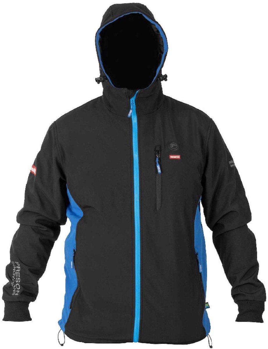 Preston Thermatech Heated Softshell Winterjas Vis Jas Zwart