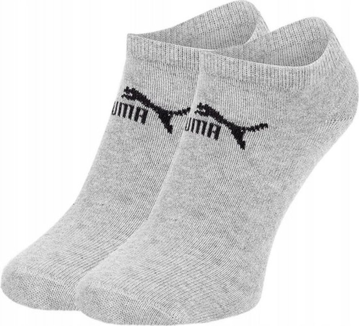 PUMA – Korte Sokken Dames/Heren – – 3-pack – Sportsokken – Sneaker Grijs