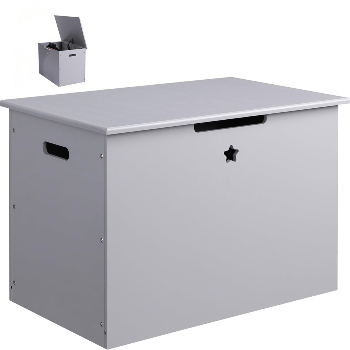 DailySupplies® Speelgoedkist - Speelgoedkast - Dekenkist - Grijs
