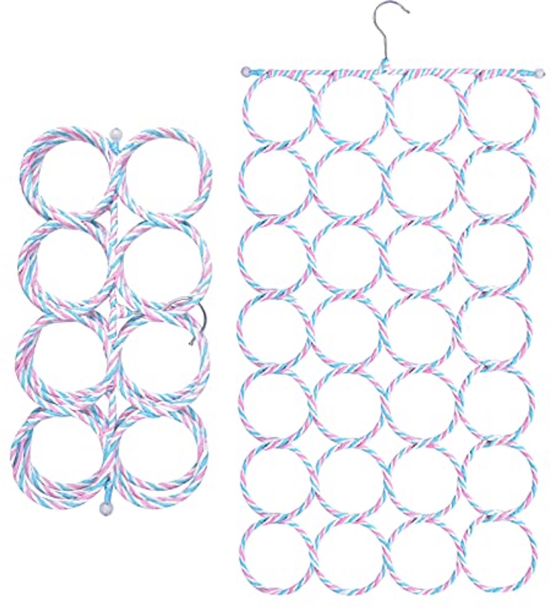 Sjaalhouder met 28 gaten - Inklapbare Organizer voor Sjaals en Accessoires