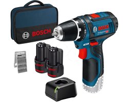 Bosch - GSR 12V-15 - Cordless Drill Driver - Complete Set