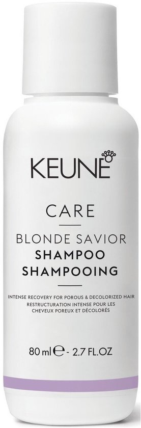 CARE Blonde Savior Shampoo voor poreus, ontkleurd haar 80ml