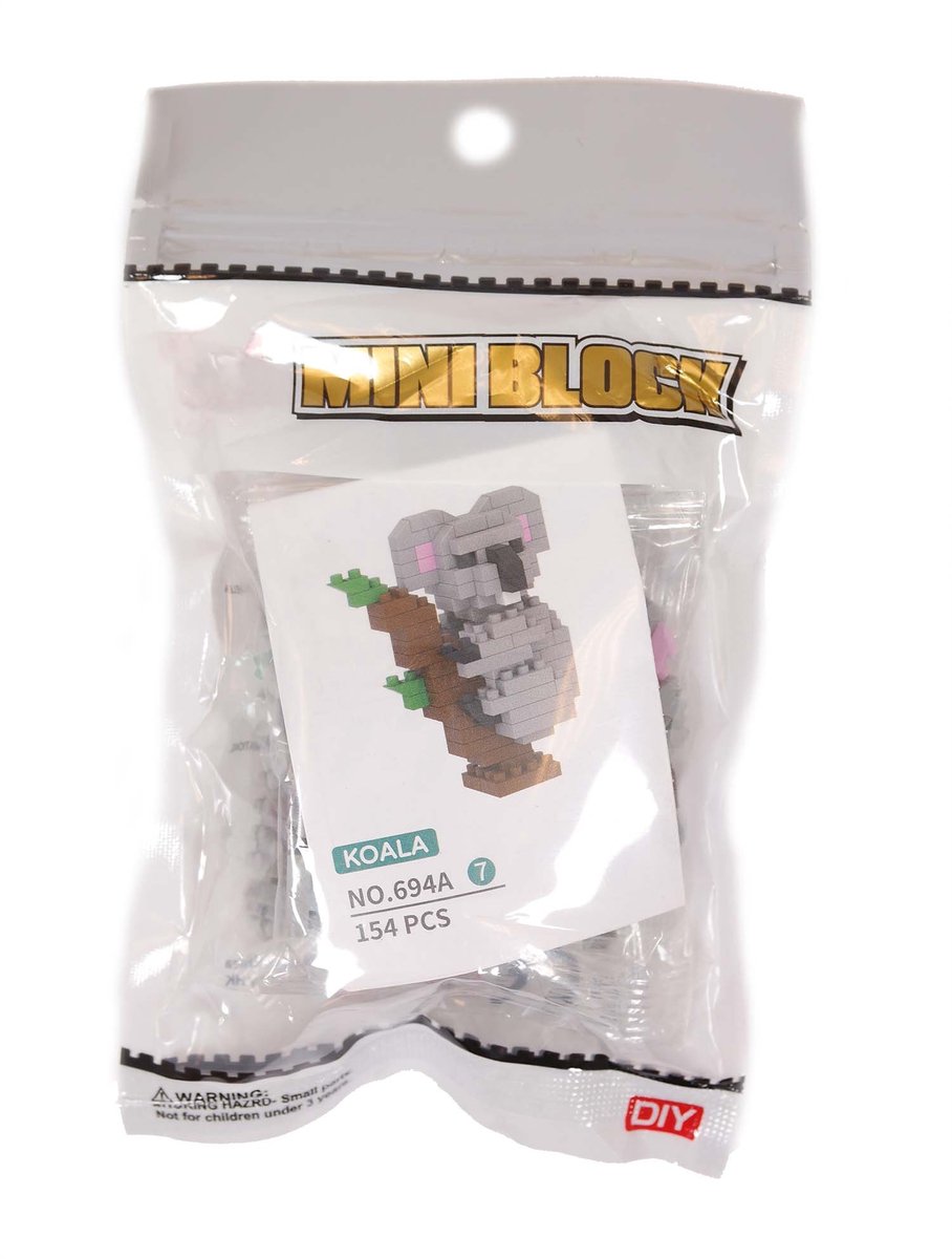PIA Soft Toys - Bouwset blokken - koala - 2 cm x 10 cm x 17 cm