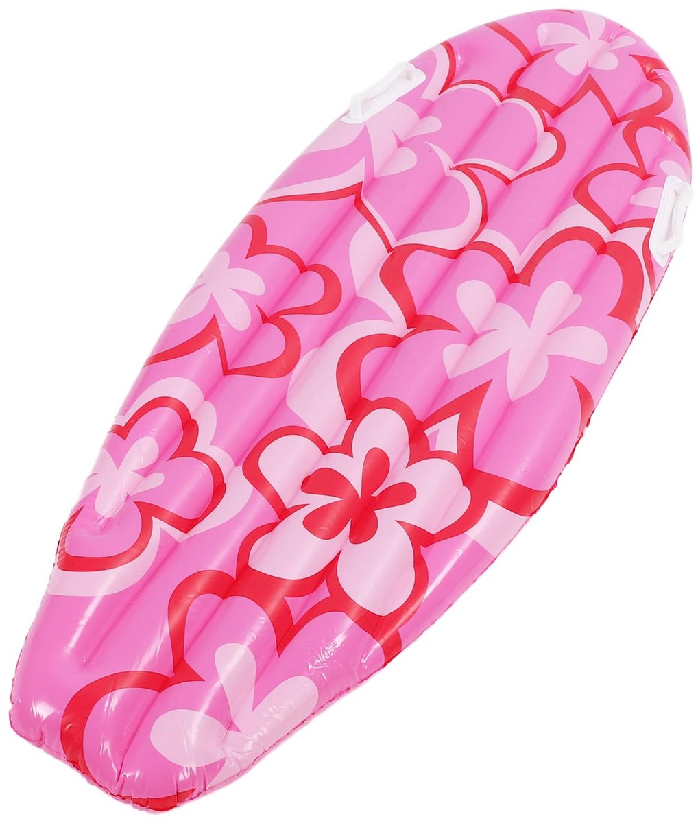 Lightweight Inflatable Surfboard Raft, Summer Pool Buoy With Flower For Sea Party Summer