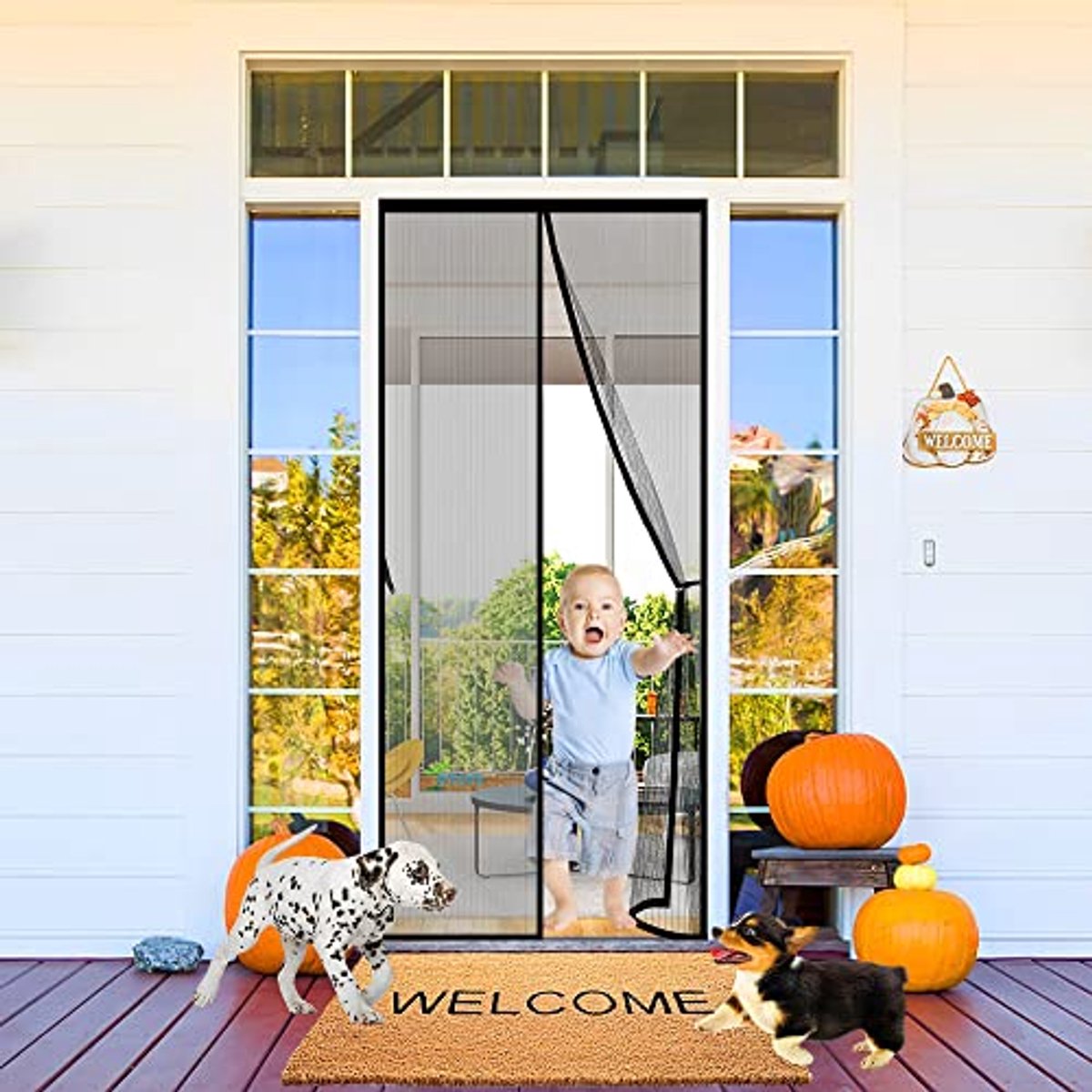 Magnetische hordeur 250 x 285 cm - Ideale deurhor tegen insecten en muggen