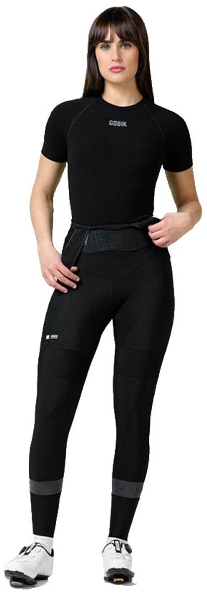 Gobik Winter Merino T-shirt Met Korte Mouwen Vrouw Coal