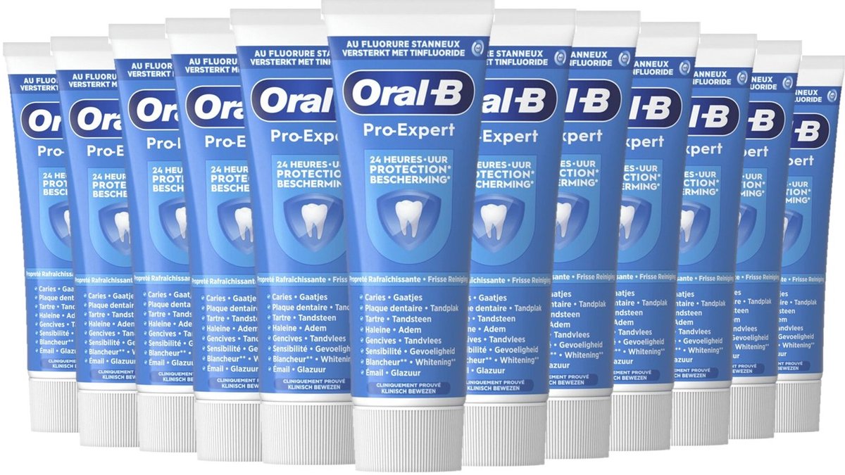 Oral-B Tandpasta Pro-Expert Intense Reiniging - 12 x 75 ml - Voordeelverpakking