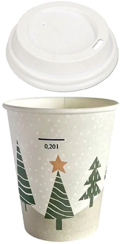 Recyclebare to-go beker met deksel 240ml | Vanaf €1,13