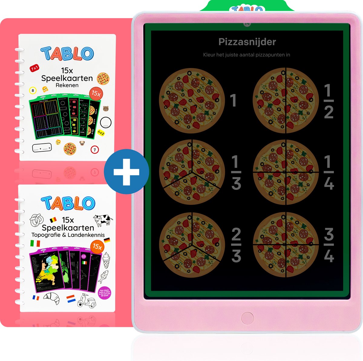 Tablo® - Topo & Rekenen Combi - Tekentablet - Educatief Speelgoed Meisjes - Speelgoed 4 jaar - 5 jaar - 6 jaar - 7 jaar - Kinderspeelgoed - Speelgoed Meisje - Meisjes Speelgoed - Speelgoed voor Onderweg - Cadeau Meisje - Leerzaam Speelgoed - 7 jaar