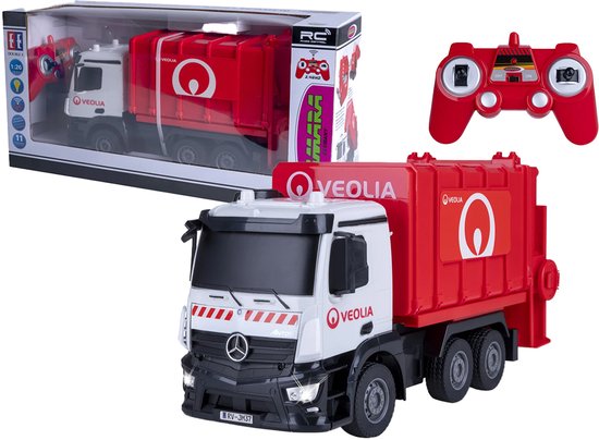 Pompiers Échelle tournante Mercedes-Benz Antos 1:26 2,4GHz avec fonction spray