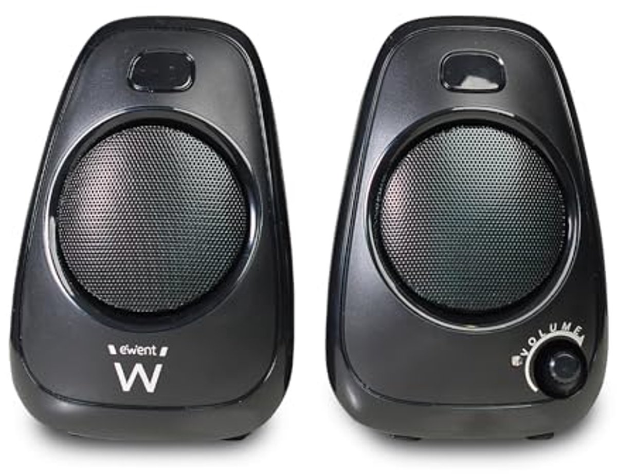 Compacte 2.0 Luidsprekers met USB-voeding en Volumeregeling - 10 Watt voor PC, Laptop, Smartphone en Tablet