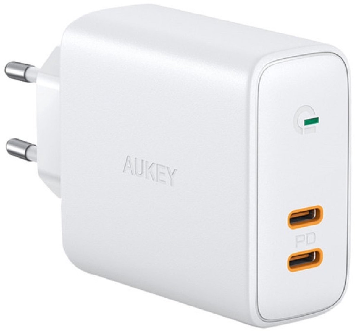 Aukey 2 Port PD Charger 65W 2 x USB-c White