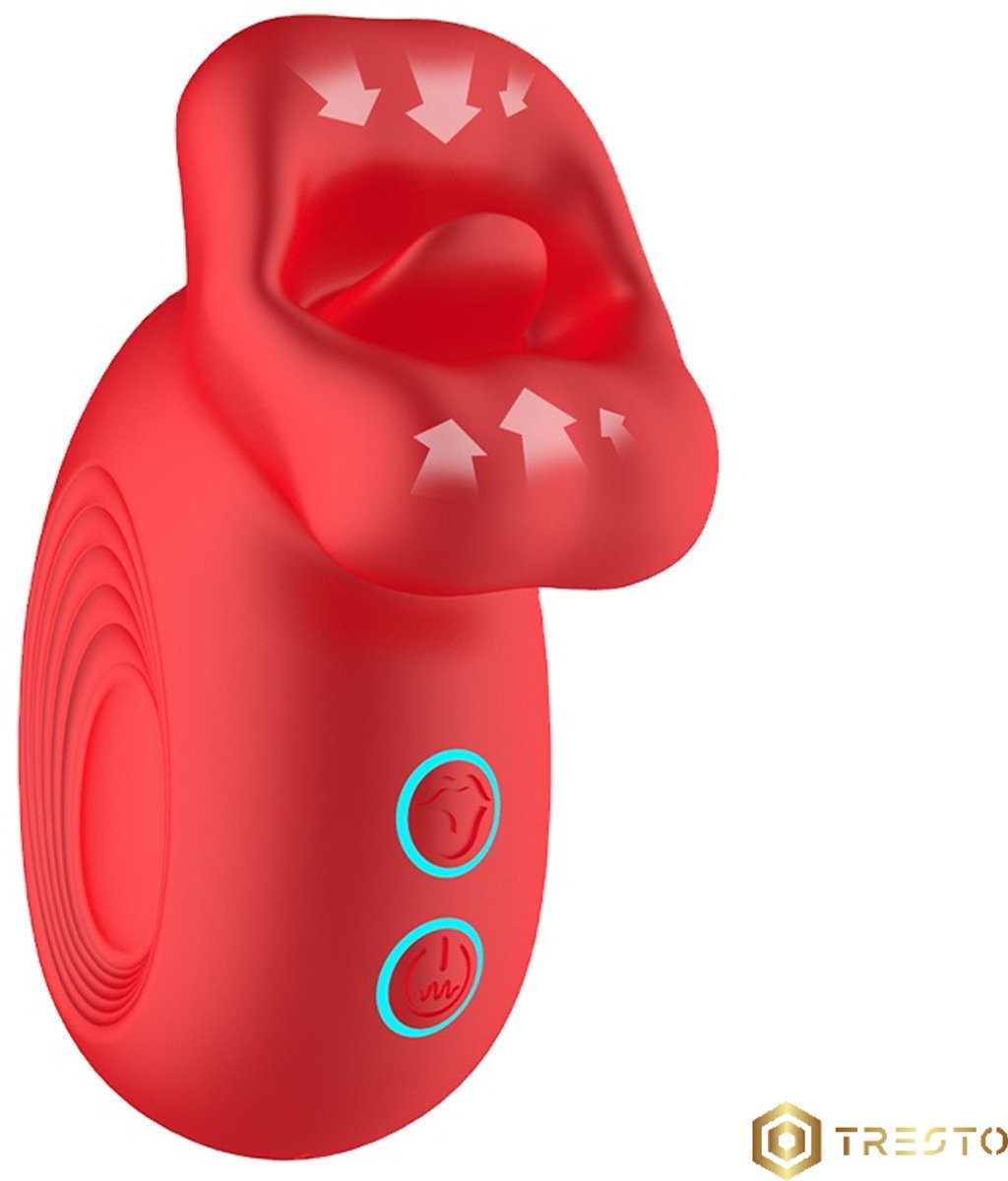 TRESTO – Mond Vibrator – 10 Standen – Clitoris - Tepel – Compact - Anaal - Dildo - Seksspeeletje voor Vrouwen