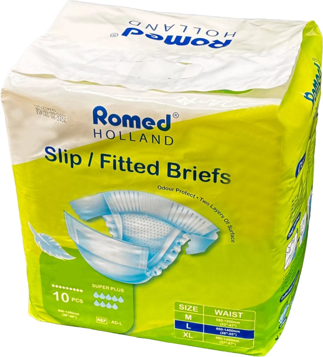 Romed Incontinentie Comfort Slips - Maat M - 10 Druppels - Unisex - 10 stuks