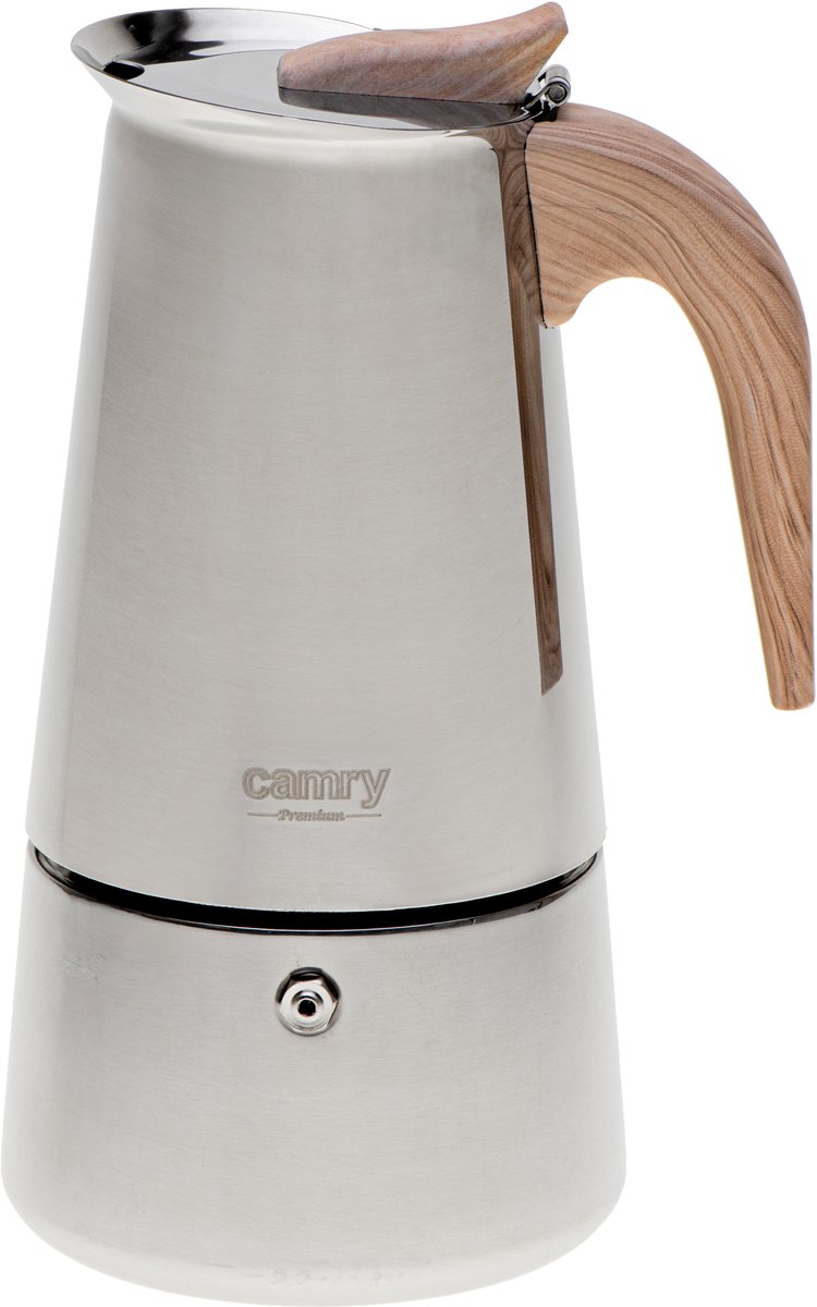 Camry CR 4424 RVS Moka Pot – 9 Kops Espresso Percolator – Ge