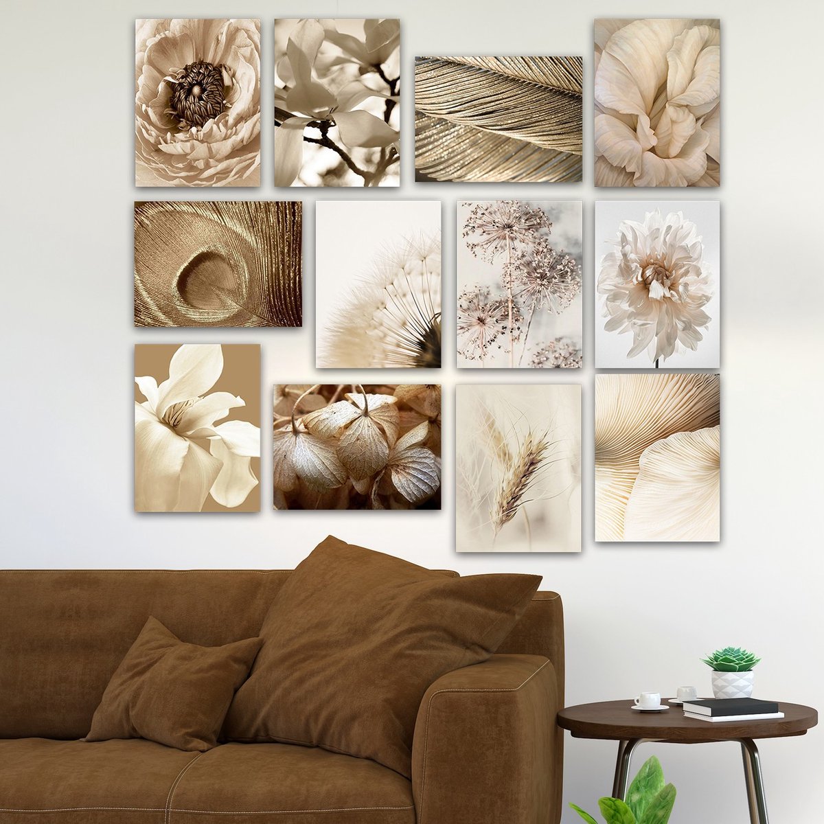 Asir - Decoratieve MDF Schilderij - Veelkleurig - 20 x 15 cm - 12 Stuks