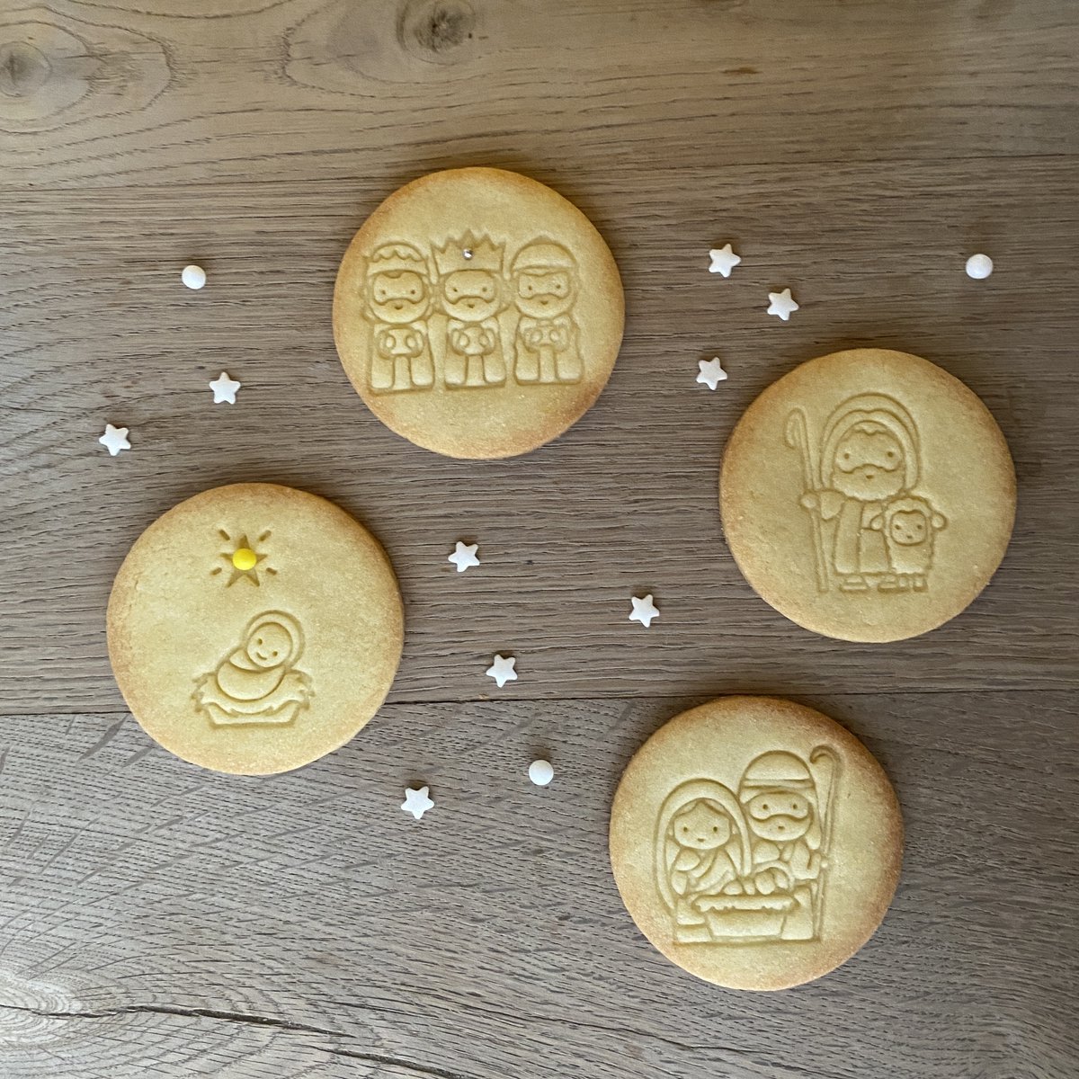 Koekjesstempelset “Het Kerstverhaal” - 4 stuks