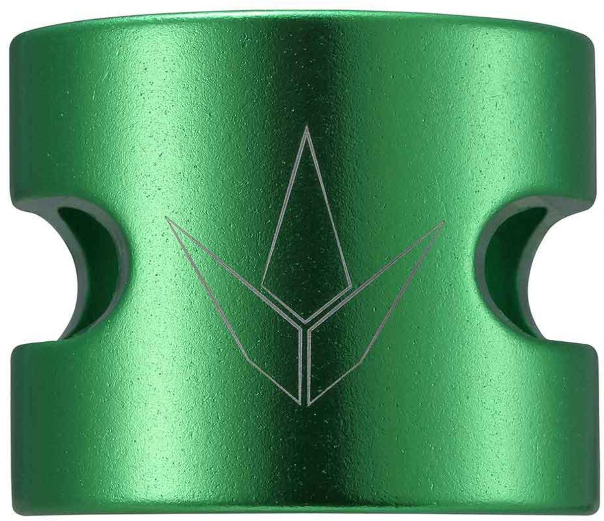 Blunt clamp 2 bolt twin slit Green
