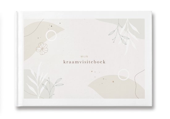 Maan Amsterdam - Mijn kraamvisiteboek - Invulboek voor kraamvisite - Kraambezoekboek A5 - Geschikt voor 74 gasten