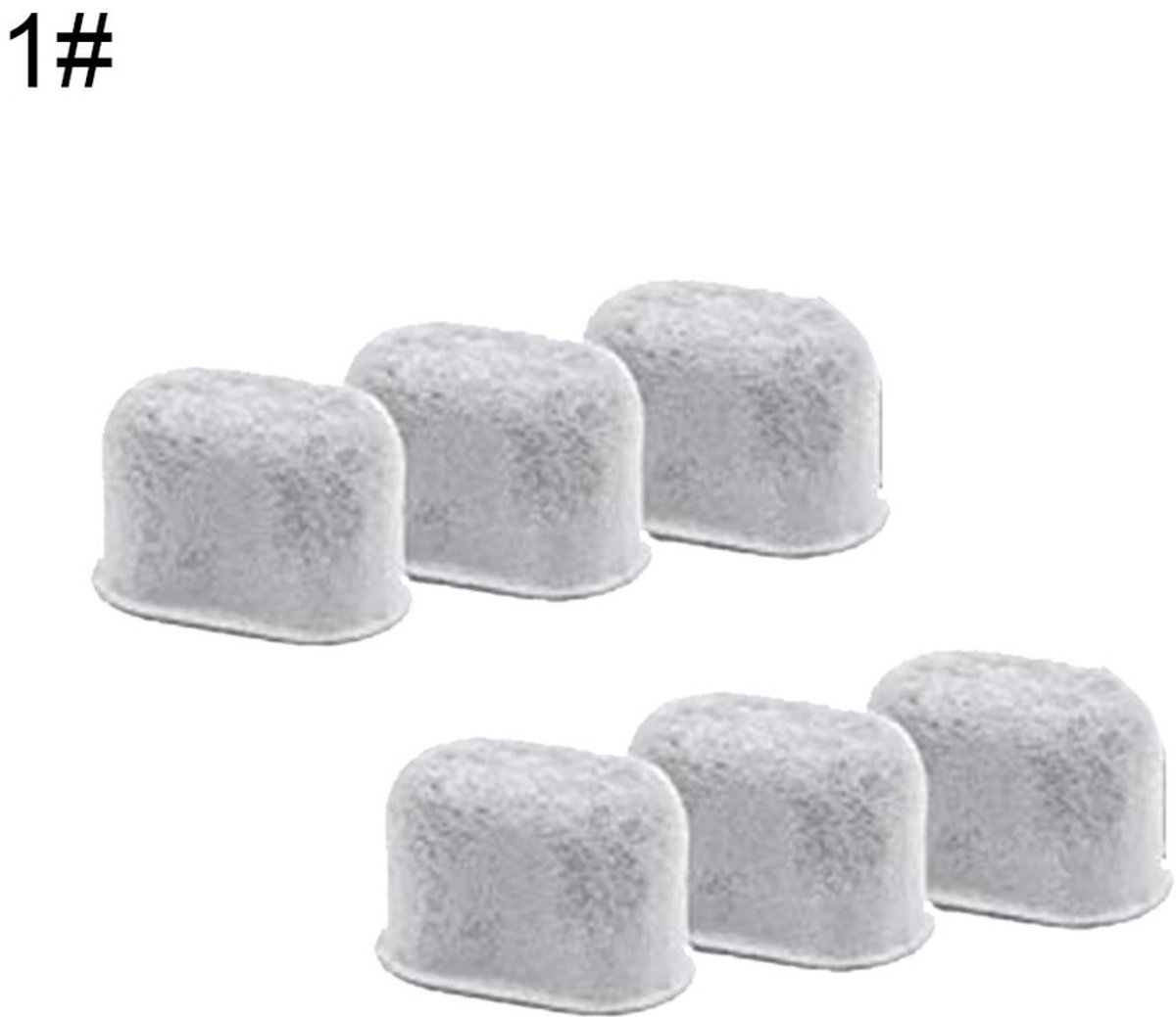koffiezetapparaat actieve koolfilter houtskool waterfilter - 6 stuks