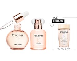 Kérastase Gloss Absolu Anti-frizz Duo + Cadeau - Glaze Drops Haarolie 45 ml & Hair Mist Haarparfum 30ml + Shampoo 80ml Cadeau - Voor Lang Haar Gevoelig Voor Pluis