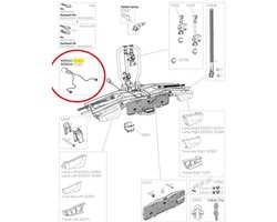 Thule Electric Connector Easyfold 13p 933/934 Reserveonderdeel Zilver