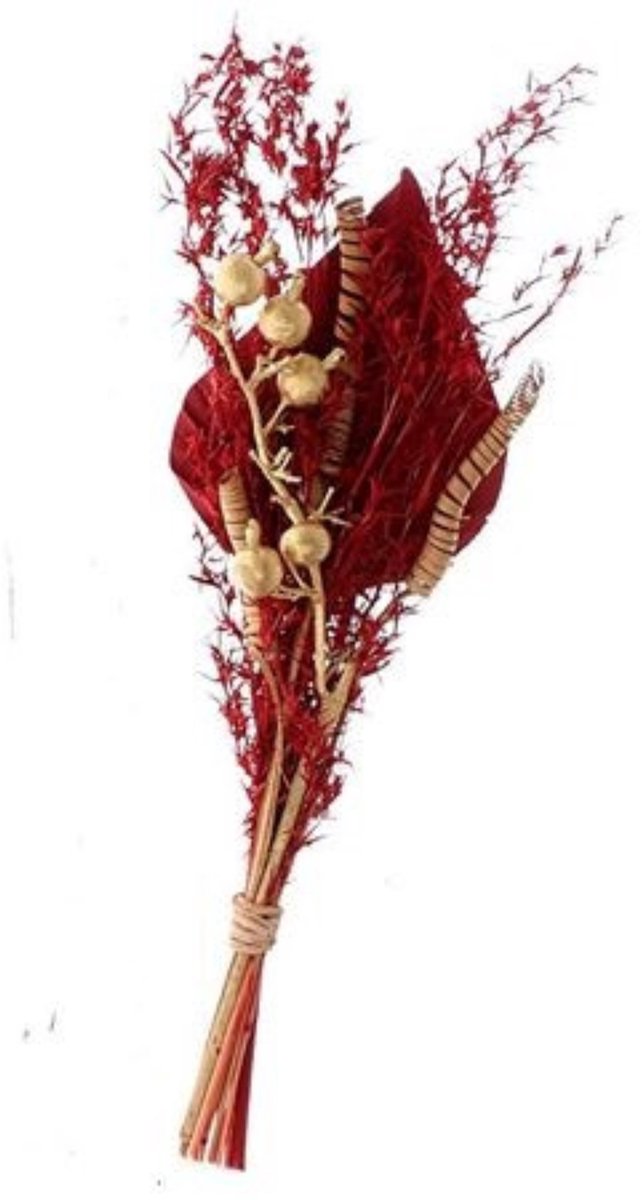 4 Boeketjes droogbloemen