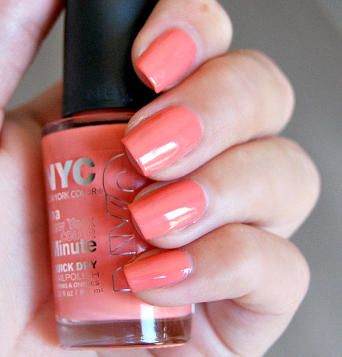 Nyc shine in a minute nail polish 345 peach popsicles