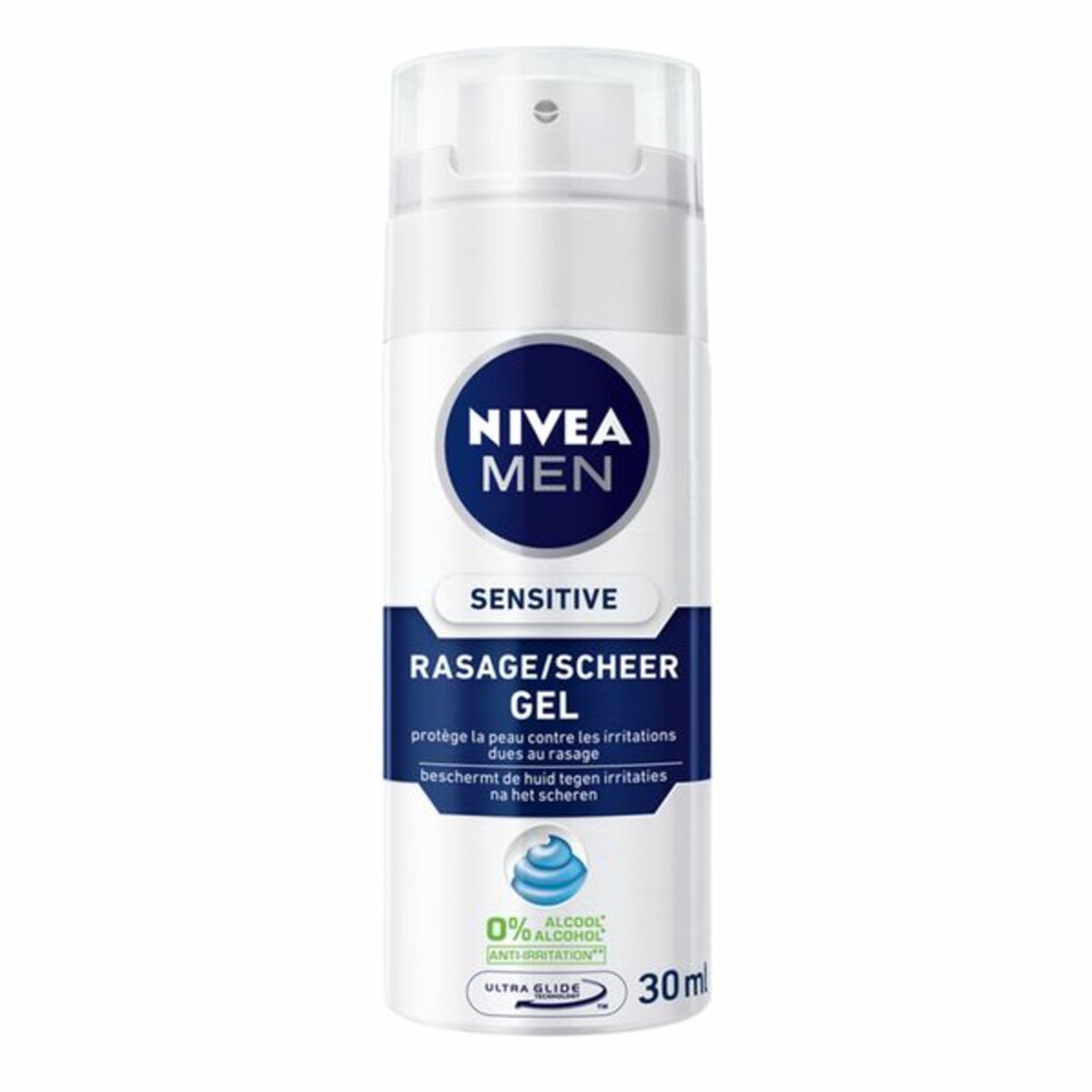 NIVEA Men Scheergel Sensitive Mini - 3 x 30 ml - Voordeelverpakking