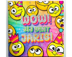 Wenskaart - muziekkaart - pop-out wenskaart - kaart met muziek - verjaardag - van harte gefeliciteerd - jij bent jarig - verjaardag kind - Smily - feestje