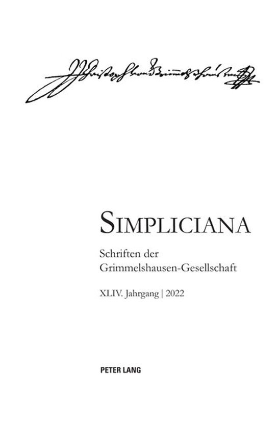 Simpliciana 44 - Simpliciana XLIV (2022) - cover