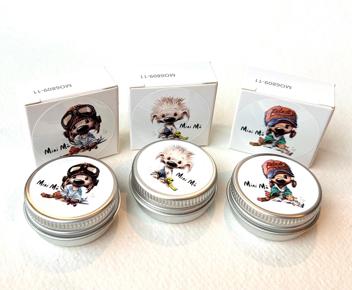 Mini Mo Veganistische lippenbalsem met vanille smaak en SPF10 set van 3