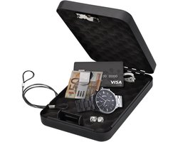 Brihard Portable Case - combinatie koffer met mechanische code slot - 1 stuk - staal met beschermende schuimvoering