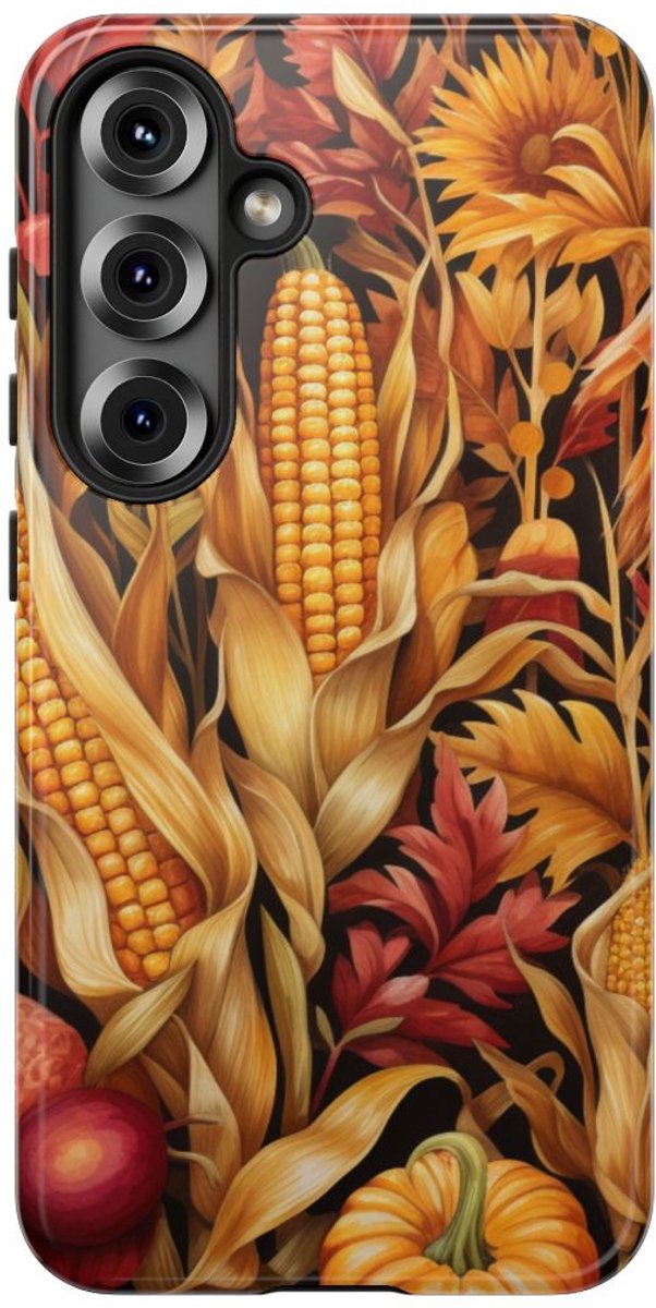 Herfst Oogst Botanisch Patroon – Telefoonhoesje Geschikt voor Samsung Galaxy S25