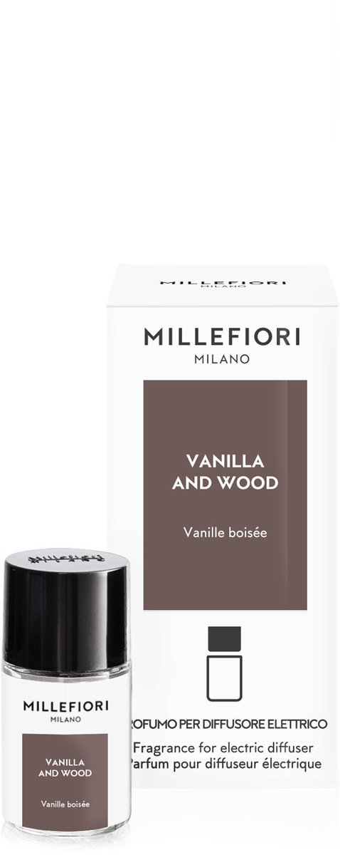 Millefiori Milano - Elektrische Diffuser Navulling - Vanilla & Wood