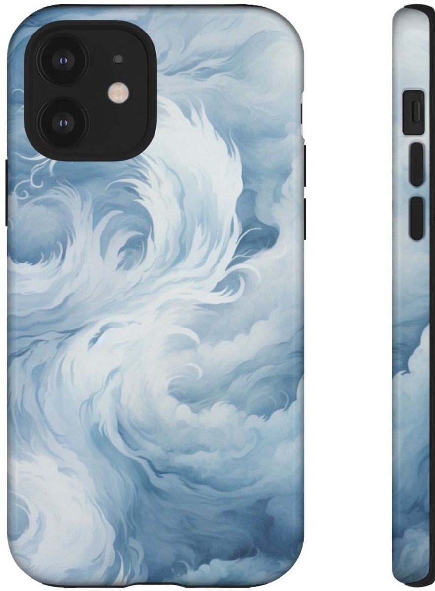 Draaiende Sneeuwstorm en Wervelende Wind – Telefoonhoesje Geschikt voor iPhone 12