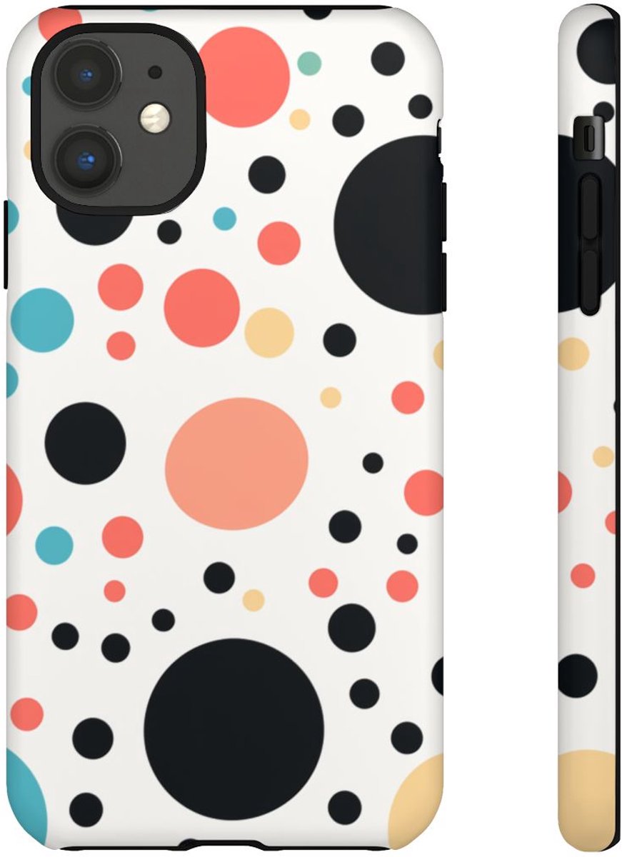 Vrolijk Stippenpatroon in Kleurrijk Design – Telefoonhoesje Geschikt voor iPhone 11