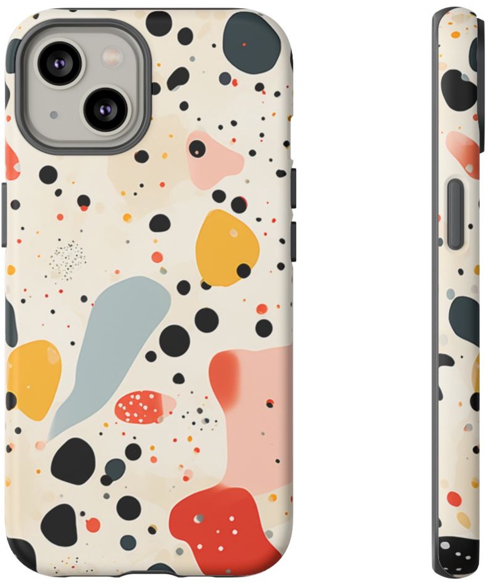 Kleurrijk Terrazzo-Patroon – Telefoonhoesje Geschikt voor iPhone 14