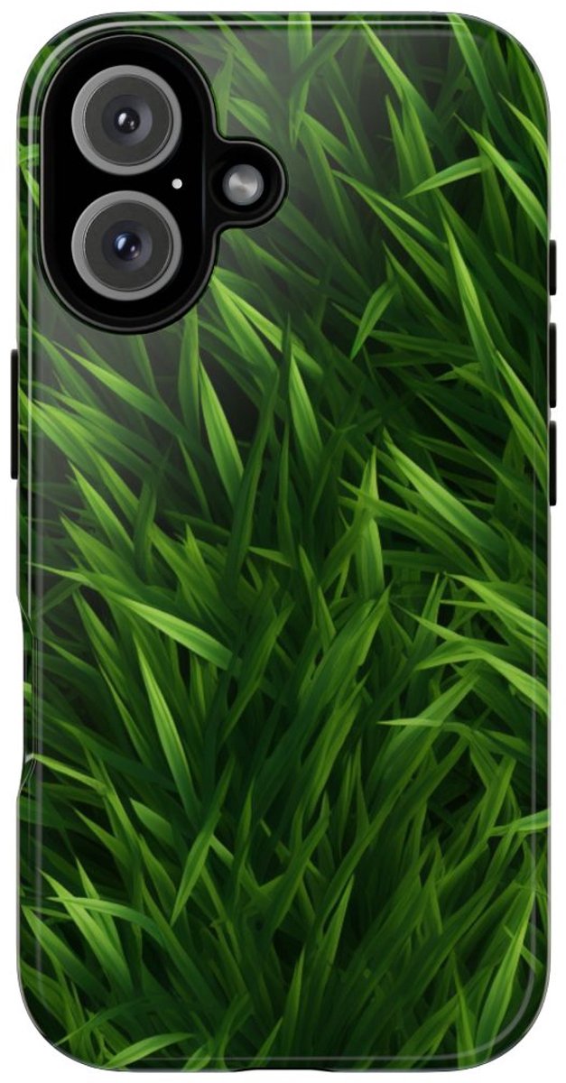 Weelderig Groen Grasstructuur – Telefoonhoesje Geschikt voor iPhone 16