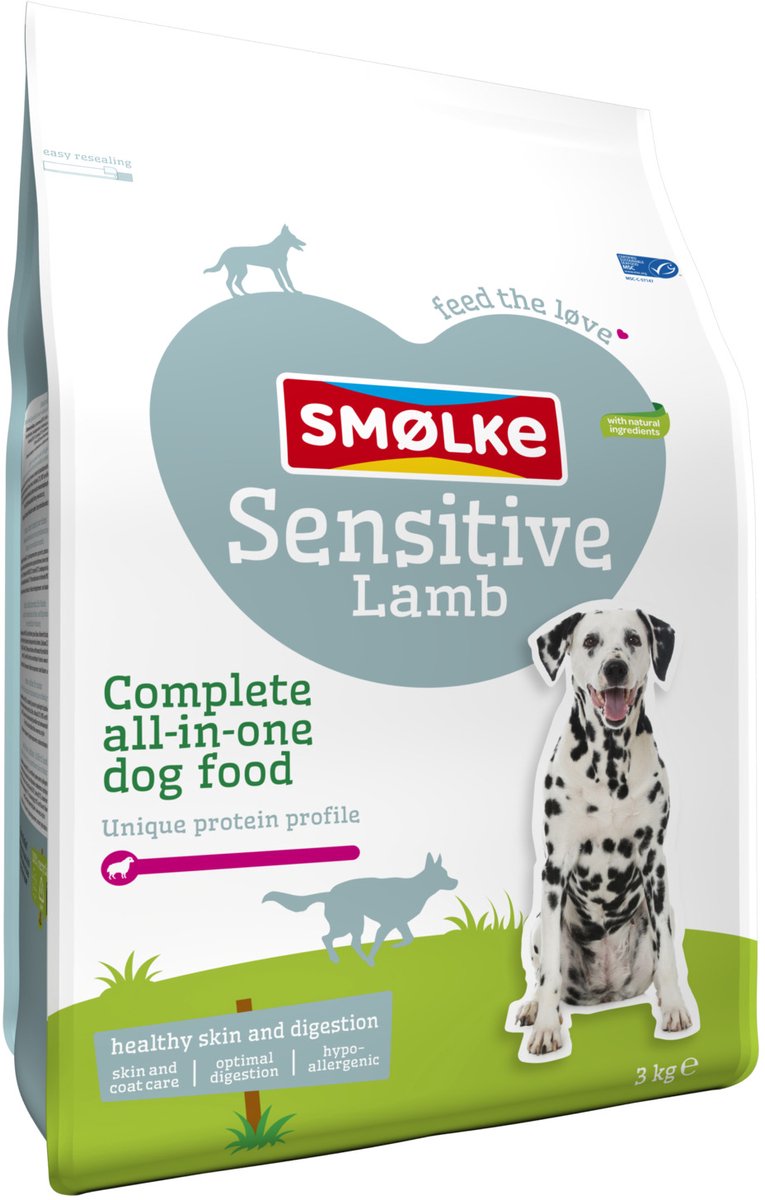 3kg Sensitive Lam Smølke Hondenvoer