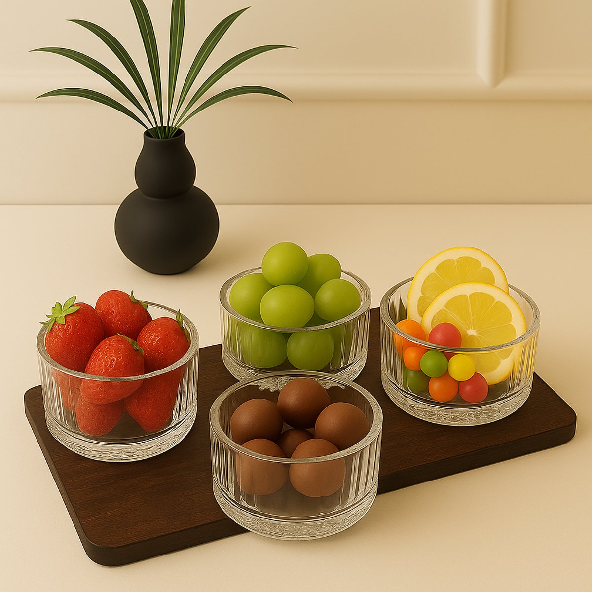 Mevaz Luxe Ronde Tapasschaaltjes – Set van 6
