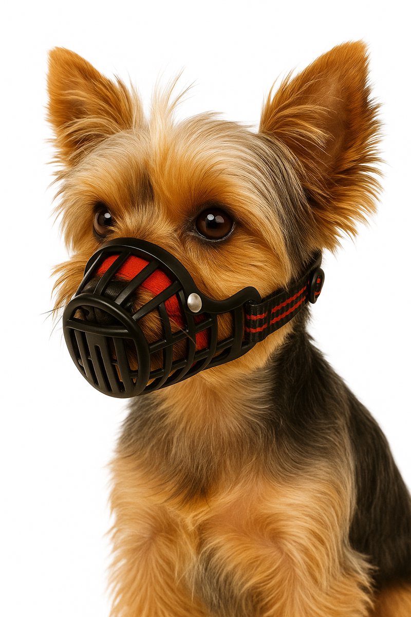 Bol.com Muilkorf honden – Flamingo Silas Zwart XS – verstelbaar & comfortabel – voor kleine honden aanbieding