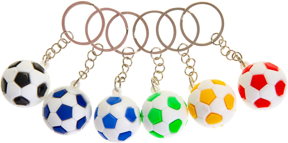 Duckiez Sleutelhanger Voetbal - 12 stuks