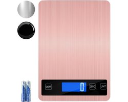 S.old Digitale Keukenweegschaal - Weegschaal Keuken - Kookweegschaal - Incl Batterijen - 1gr tot 10kg - Rose