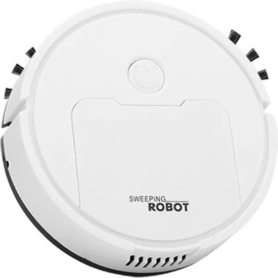 Robotstofzuiger Wit - Dweilfunctie - Geschikt voor huisdieren - Oplaadbare Multifunctionele Slimme kleine Robotstofzuigers - Stofbot