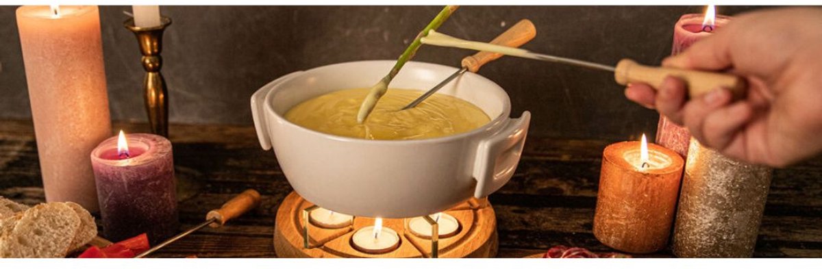 ApexArte® Kaasfondue Set Elektrisch - Fonduepannen - Fondueset – foto 3