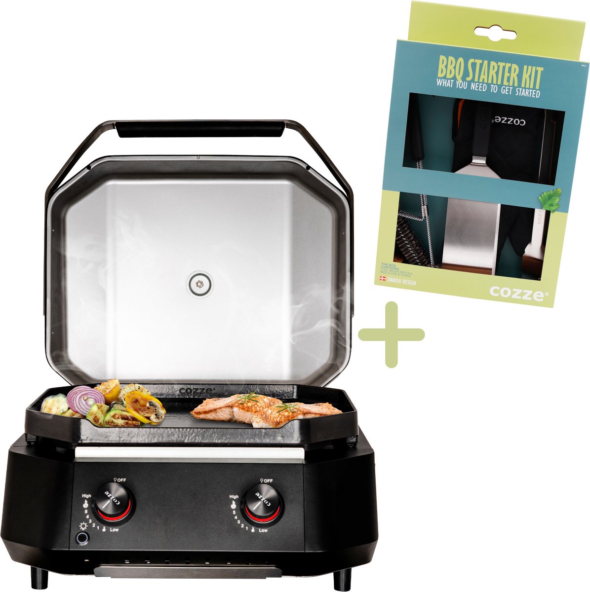 Millarco International A/S Cozze G-500 Gas Plancha BBQ met Deksel