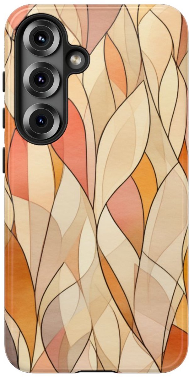 Aquarel Herfstbladeren Patroon – Telefoonhoesje Geschikt voor Samsung Galaxy S25